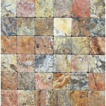 6x6 Scabos Tumbled Travertine Tiles